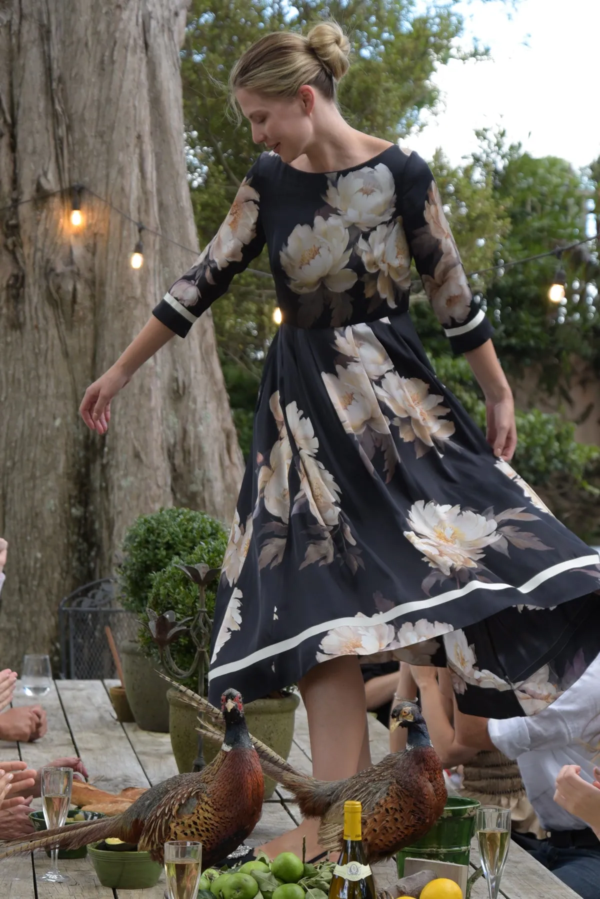 TRELISE COOPER | DANCING ALL THE WAY DRESS | BLACK FLORAL