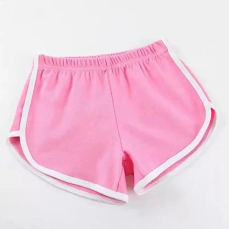 Women's Shorts With Pocket High Waist Hot Pants Casual Loose Sports Pants Elastic Waist Girls Cycling Shorts Summer Solid Color