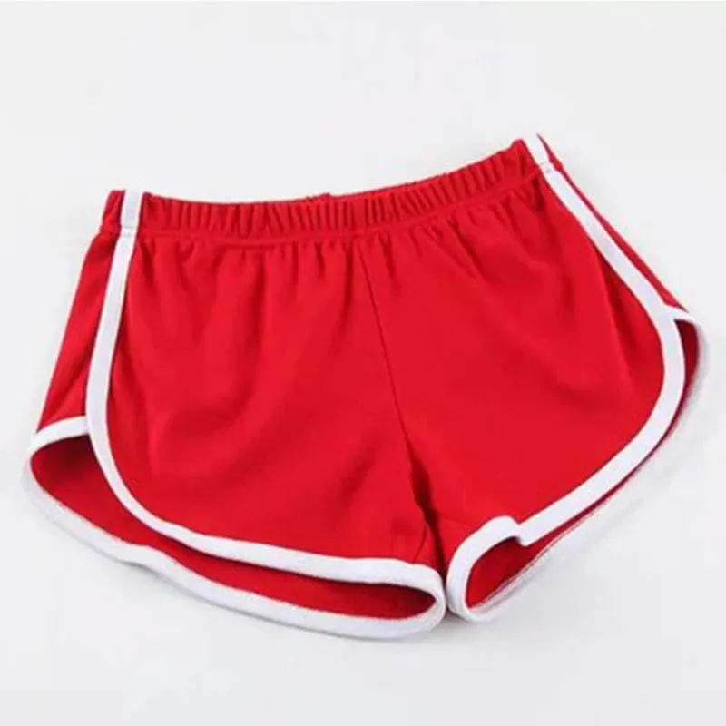 Women's Shorts With Pocket High Waist Hot Pants Casual Loose Sports Pants Elastic Waist Girls Cycling Shorts Summer Solid Color