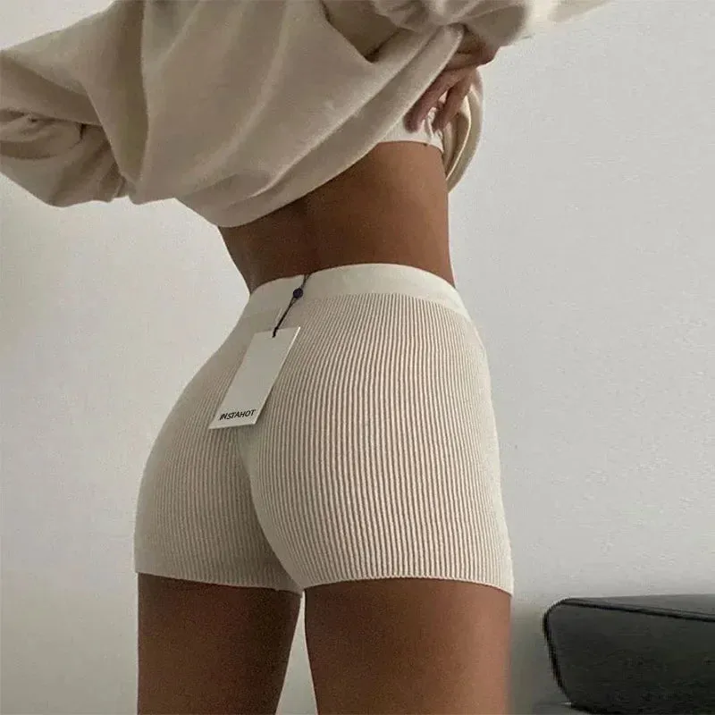 Workout Fitness Shorts Seamless Biker Shorts Women High Waist Female Clothing Push Up Short Elasticity Breathable