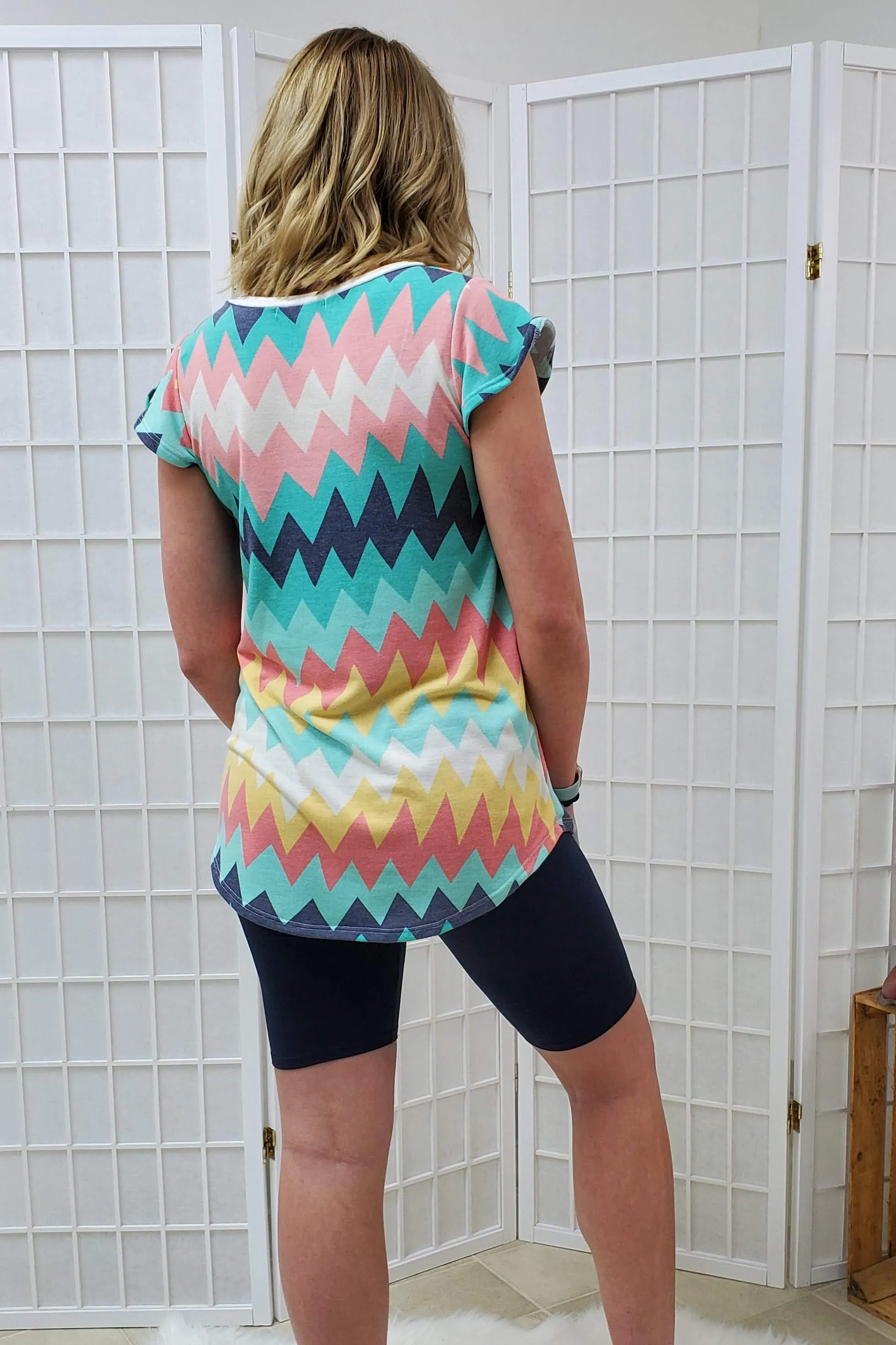 Yvonne Chevron Top